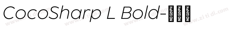 CocoSharp L Bold字体转换